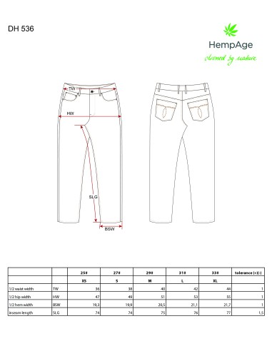 Hanf Frauen Jeans