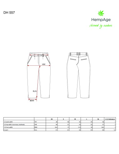Pantaloni da donna in cotone biologico
