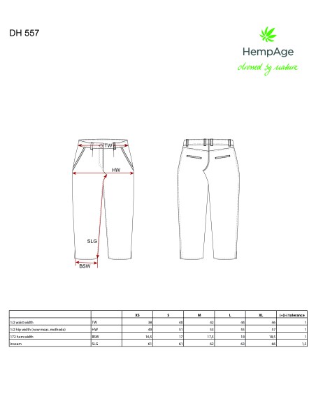 Pantalones de algodón orgánico para mujeres
