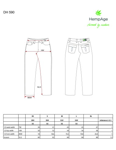 Pantalones de terciopelo con cable de cáñamo de algodón