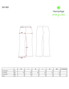 Pantalones de pierna elefante - cáñamo orgánico y algodón 2