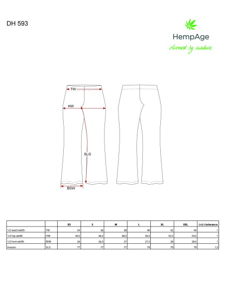 Pantalones de pierna elefante - cáñamo orgánico y algodón
