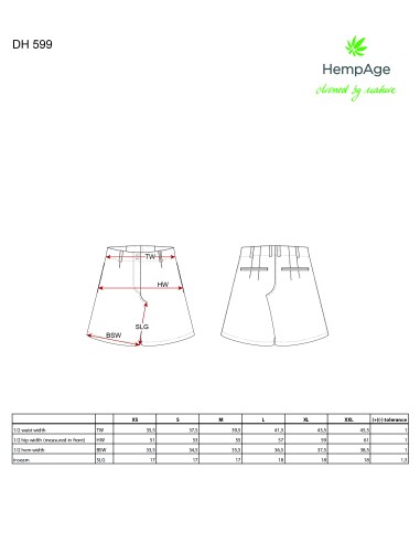 Bermudas de rayas - Cáñamo y algodón orgánico
