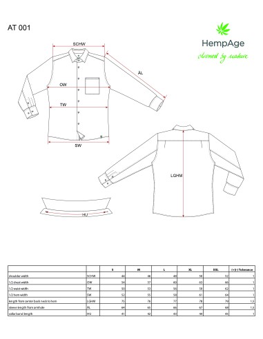 Hemd - 100% Hanf - HempAge