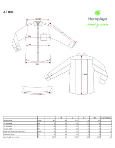 Camicia piegata di canapa al 100% 2