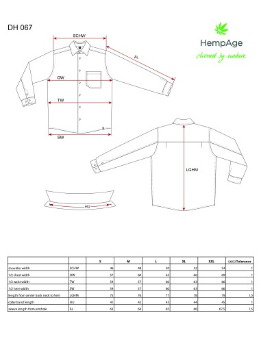 camisa de cáñamo de algodón orgánico