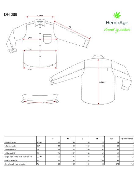 Organic cotton hemp shirt