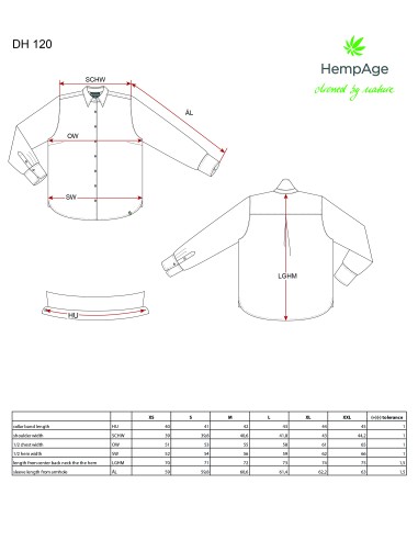 Organic cotton hemp shirt