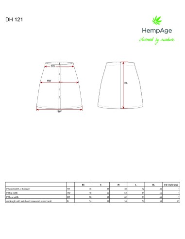 Hydue foot skirt mid-long hemp cotton