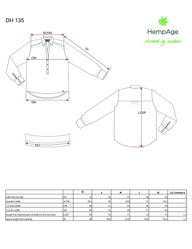 Organic cotton hemp blouse