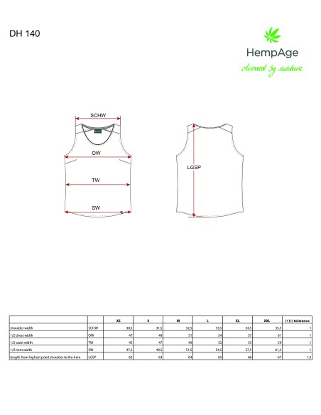 Haut rayé en chanvre et coton bio