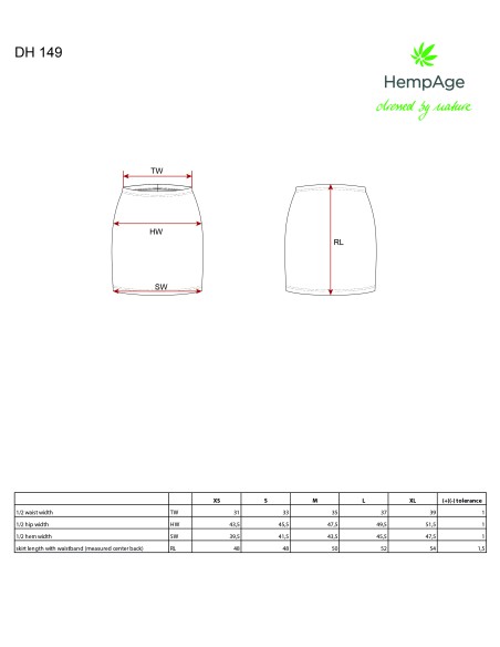 Hemp Skirt / Organic Cotton