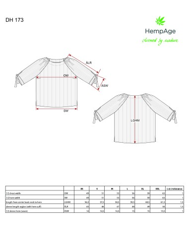 Striped Blouse - Hemp and Organic Cotton