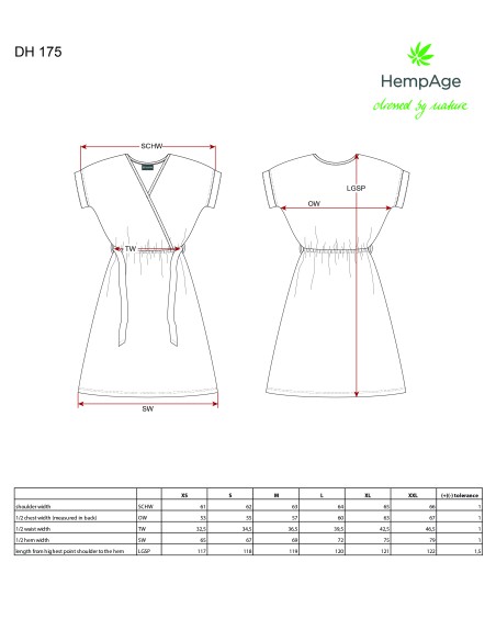 Robe rayée - Chanvre et Coton bio