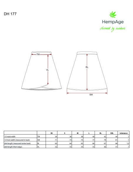 Jupe asymétrique- hempage