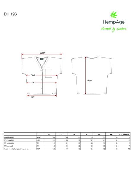 Weit geschnittene Webbluse - HempAge