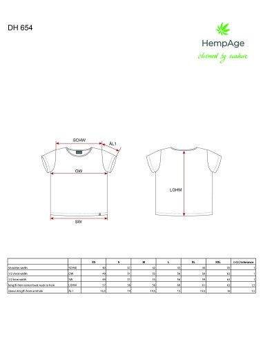 T-shirt a righe - Canapa e cotone biologico