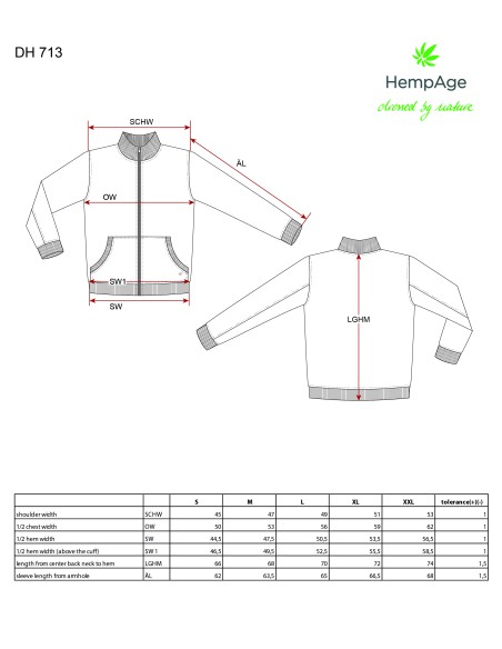 Herrenjacke oder Weste - Hanf