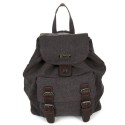 Backpack canvas and leather