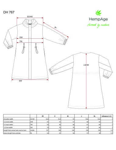 Coat rain hood cotton hemp