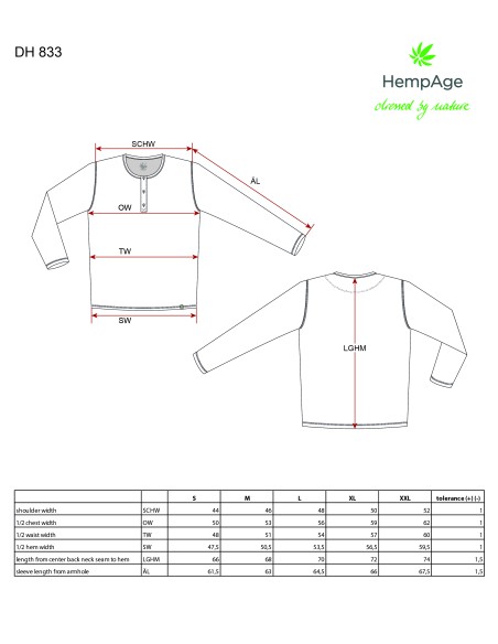 Camiseta Henley - Hombre atónito