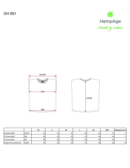 Damen Ärmelloses T-Shirt aus Bio-Baumwolle Jersey