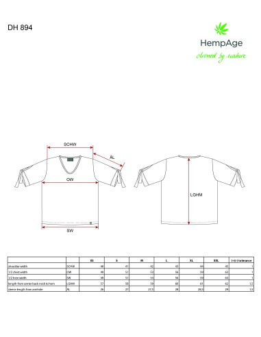 Halbarm-T-Shirt – Hanf