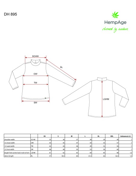 Rollkragenpullover aus Hanf