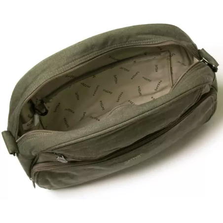 Hemp and organic cotton canvas bag half moon