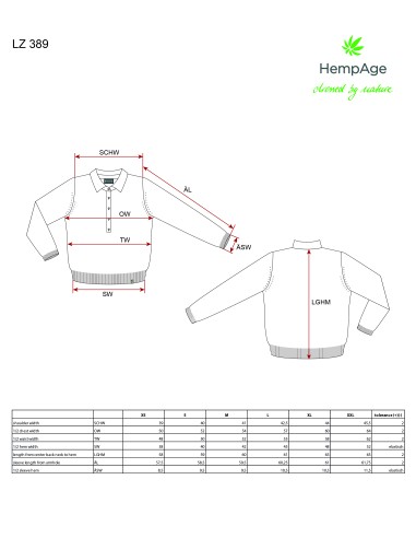 Pullover con camicia in stile polo colletto