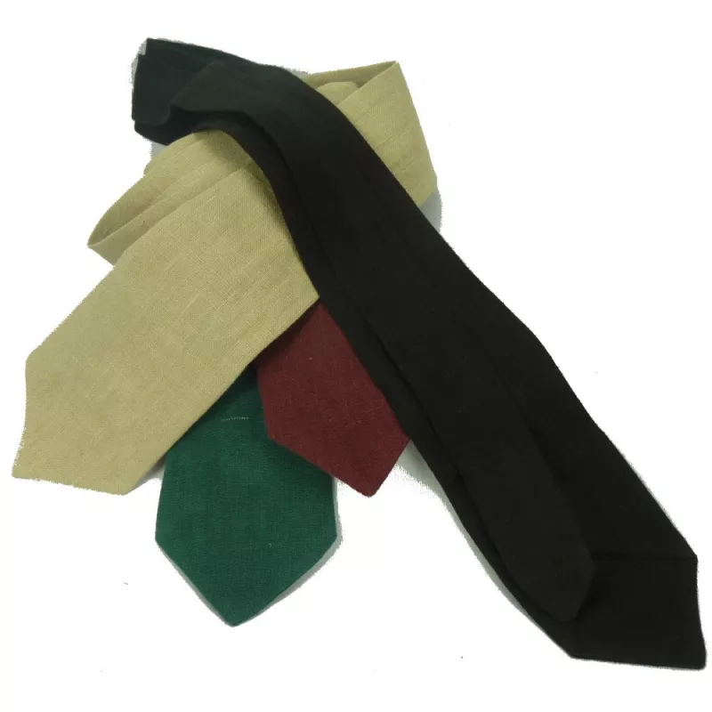 Ecological man tie pure hemp