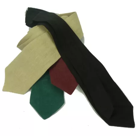 Ecological man tie pure hemp
