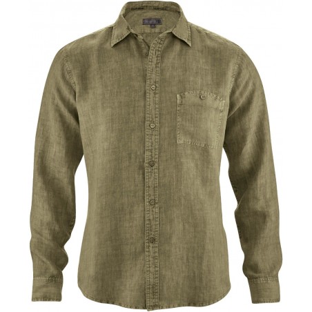Pure slim hemp shirt - chest pocket