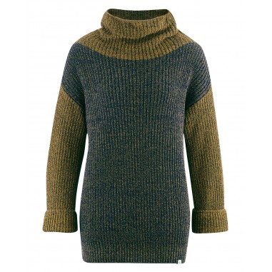 Large turtleneck sweater - Organic women's clothing hempage