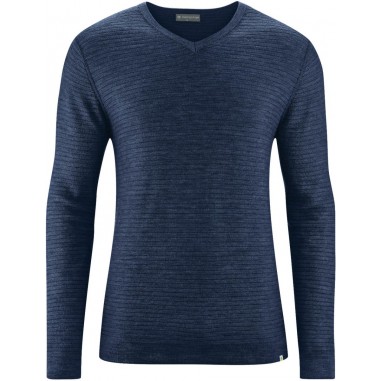 Pullover mit Wolle – V-Ausschnitt