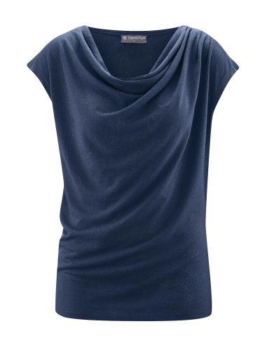 Top draped hemp and organic cotton