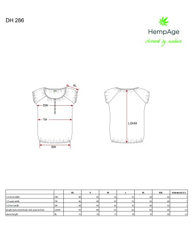 Hemp Summer Blouse / Organic Cotton