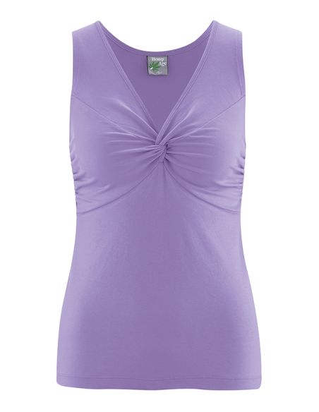 Top décolleté noeud - Chanvre et Coton bio - XL Gold