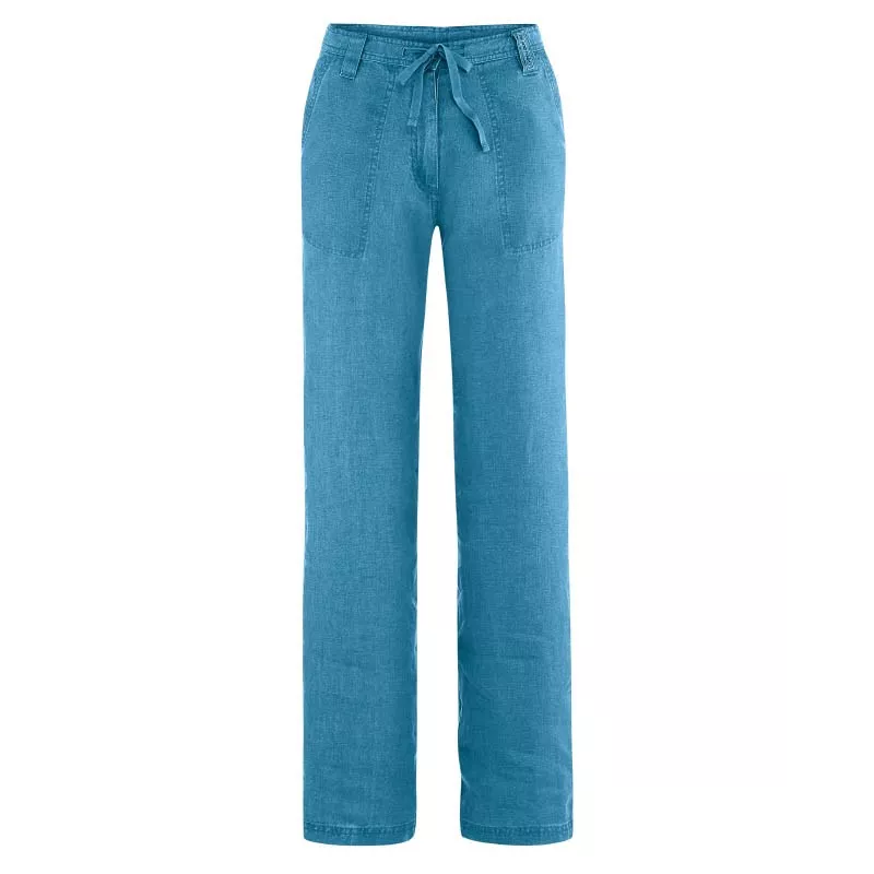 Pantalon large pur chanvre femme