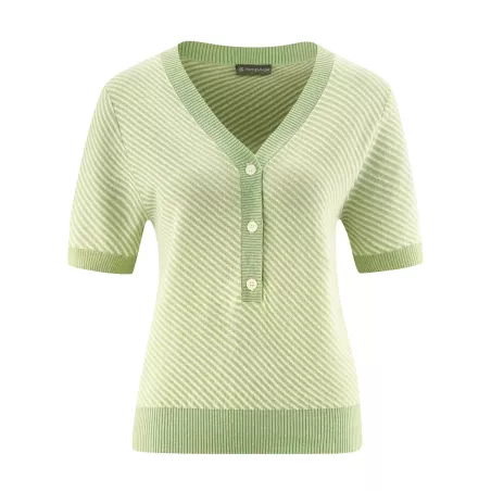 Striped Short Hand Hemp and Organic Cotton Sweater