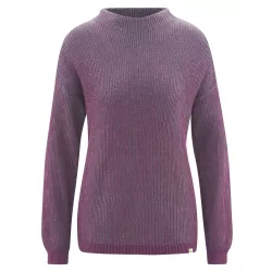 Maglione stile a coste con collo alto 2