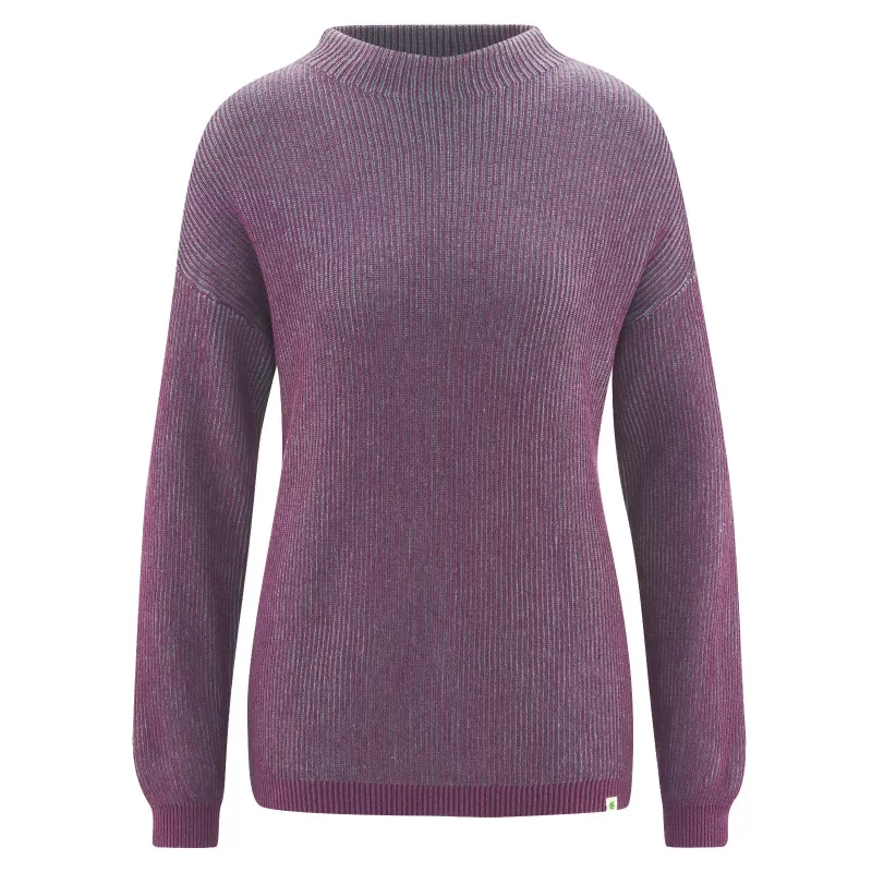 Rippenstil-Pullover mit dem Halsband