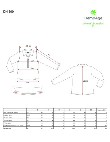 Blouse with shirt collar