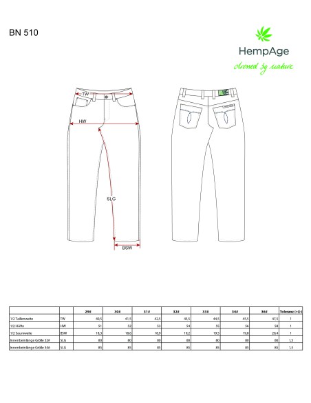 Organic Hemp and Cotton Classic Jean