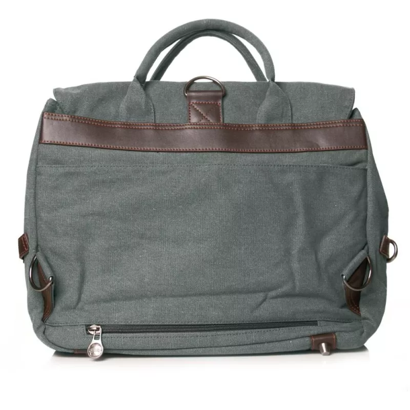 Hemp and leather canvas binder