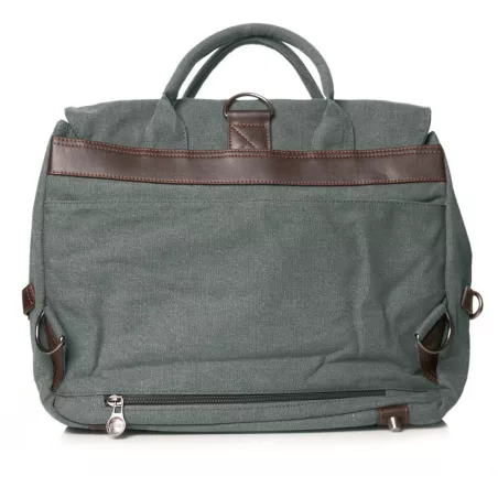 Hemp and leather canvas binder