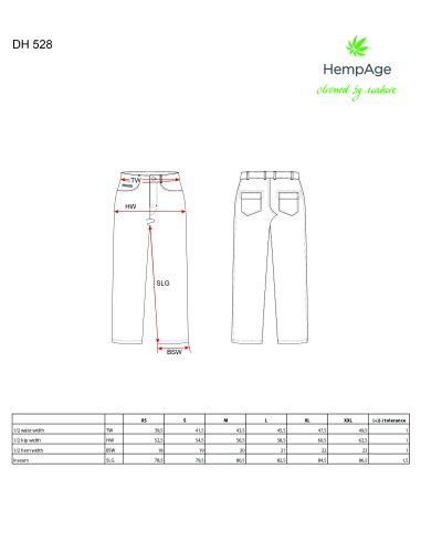 Pantalon vintage pur chanvre