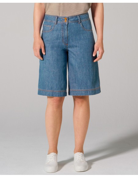 Bermuda femme chanvre & coton bio – 5 poches casual