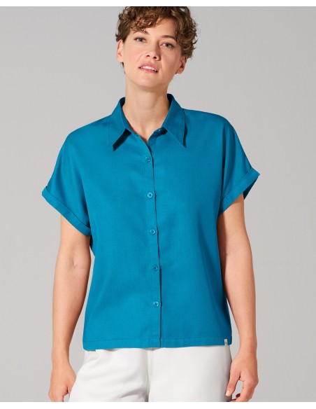 Top donna Lyocell mano e eucalipto - tazza casual