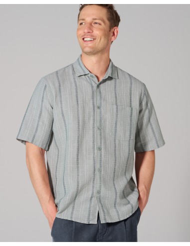 Organic hemp & cotton striped man shirt – casual